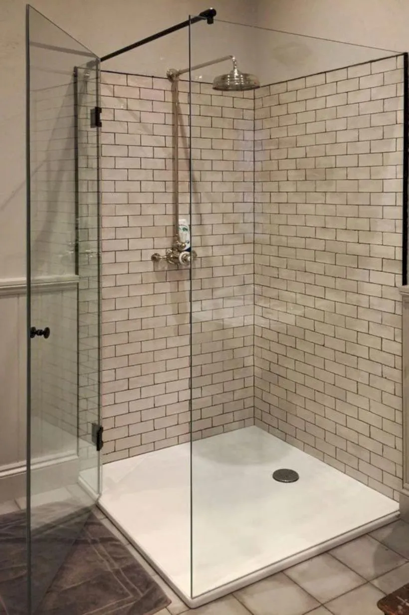 розстібні скляні двері для душу